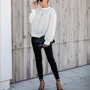 Vici Collection Quarter Past Midnight Texture Blouse. New